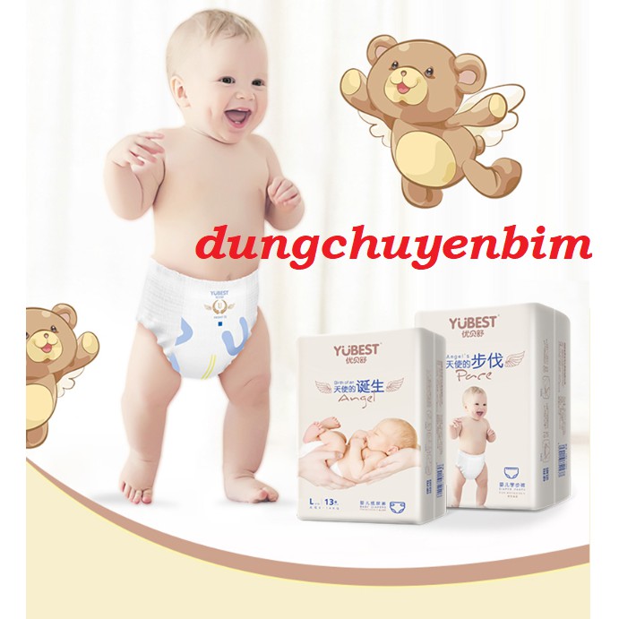 Bỉm YUBEST ANGEL -Tã dán hàng nội địa trung S90 dán/ M84 dán/L78 quần/ XL72 quần/ XXL66 quần siêu thấm hút