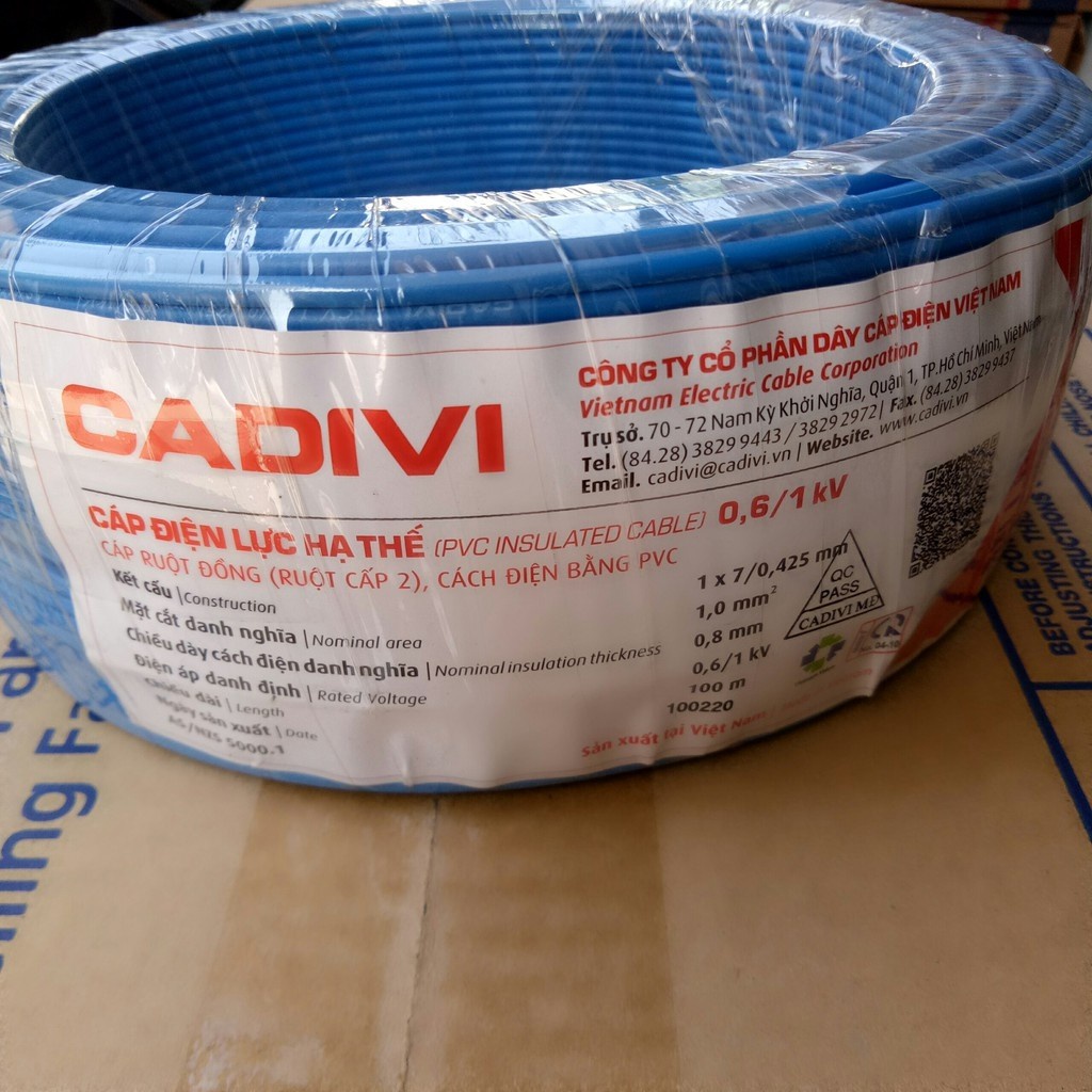 [CADIVI] Dây Điện Đôi  [Cuộn 100m] VCmd / 2x1 [Rẻ vô địch] [Siêu Sale] [FreeShip] [Giá hủy diệt]