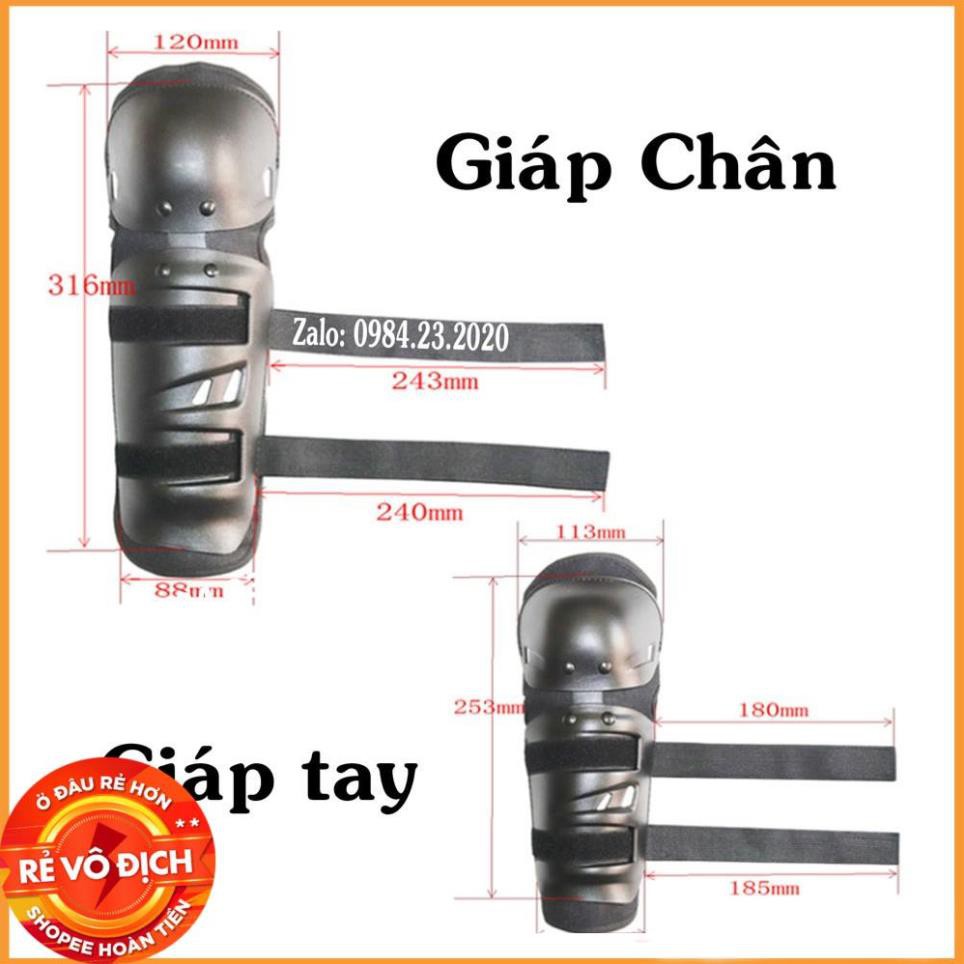 GIÁP BẢO HỘ CHÂN TAY FOX 4 MÓN