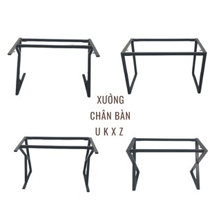 CHÂN BÀN CHỮ U K X Z sắt hộp nhỏ 2x4cm , CHÂN BÀN LÀM VIỆC