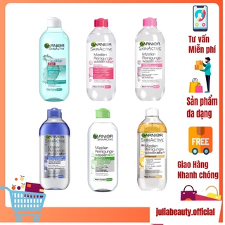 Tẩy Trang Da Dầu Pháp / 𝘍𝘳𝘦𝘦𝘴𝘩𝘪𝘱 / Nước Tẩy Trang Garnier Micellar Cleansing Water 400ML - Julia Beauty - Sp17
