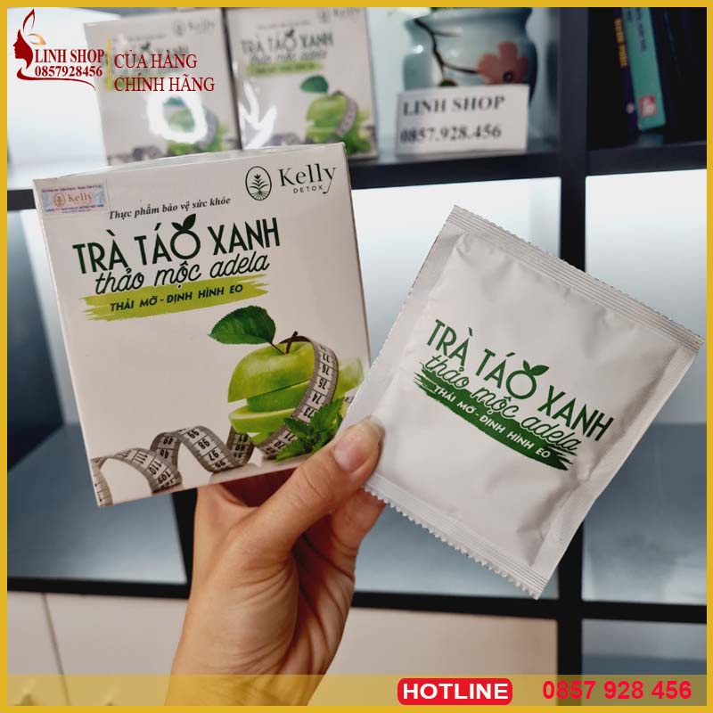 Trà Táo Giảm Cân KELLY -THẢO MỘC THẢI MỠ - ĐỊNH HÌNH EO THON DÁNG ĐẸP
