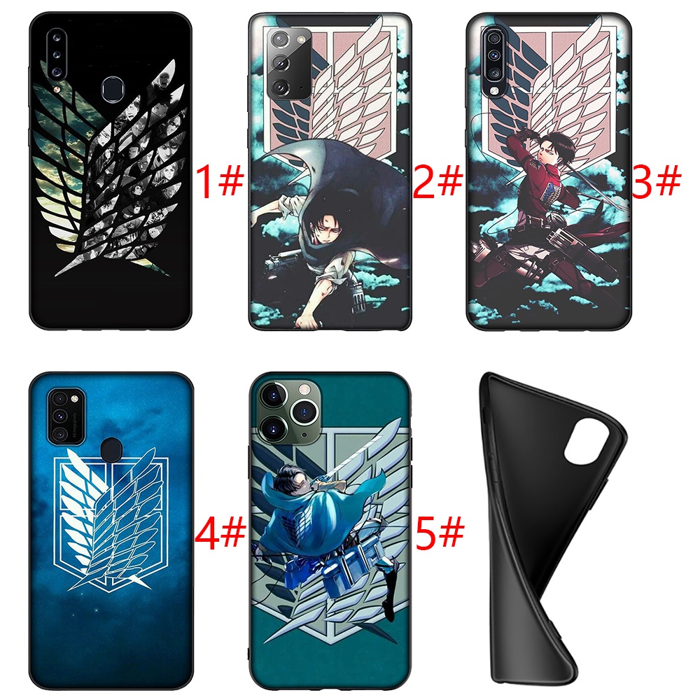Ốp điện thoại silicon TPU mềm hình anime Attack on Titan cho Samsung A11 A12 4G A21S A31 A41 A51 A71 A81 A82 A91 XF30