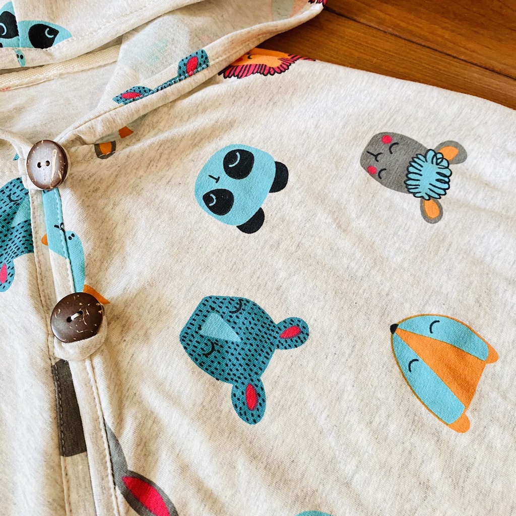 Áo choàng trẻ em cánh dơi chống Nắng Gió [Hàng cao cấp] - Đủ size 0-6 tuổi | Vải cotton xuất dư thoáng mát thấm mồ hôi