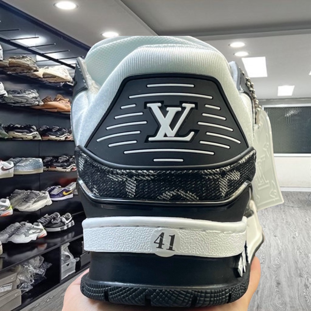 Giày Thể Thao LV Trainer White Black White Đen Trắng Cực Phong Cách Cho Cả Nam Và Nữ  Full bill box 1.1 - Yabi_boutique