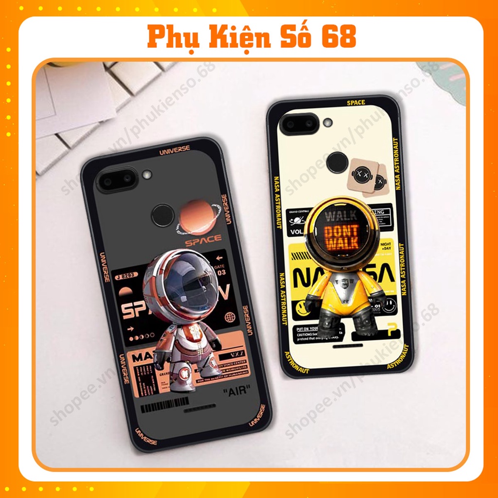 Ốp lưng Xiaomi Redmi 6 hình người máy, robot nasa đáng yêu dễ thương