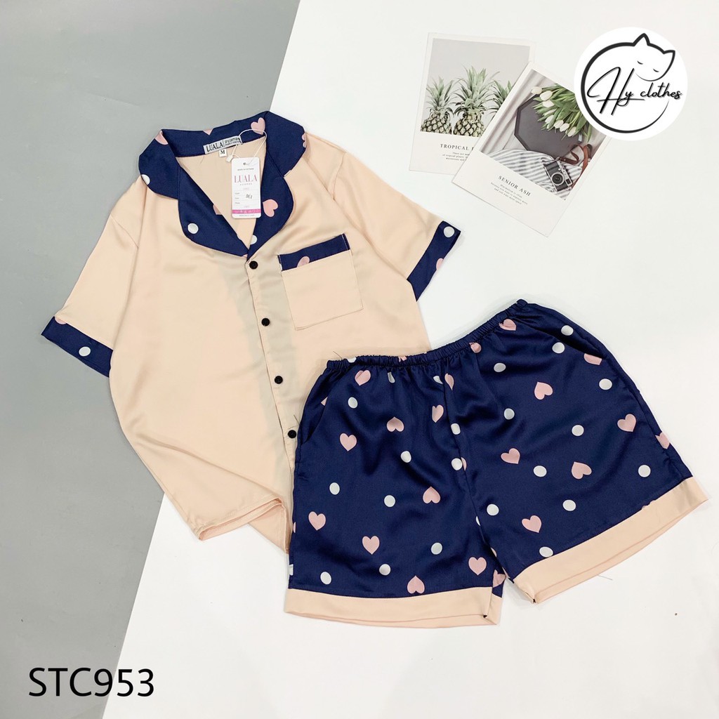 BỘ NGỦ CỘC CỘC pyjama lụa mềm mịn / pijama cổ vest