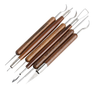 Bộ 6 dụng cụ chạm khắc đất sét / đồ gốm / polymer