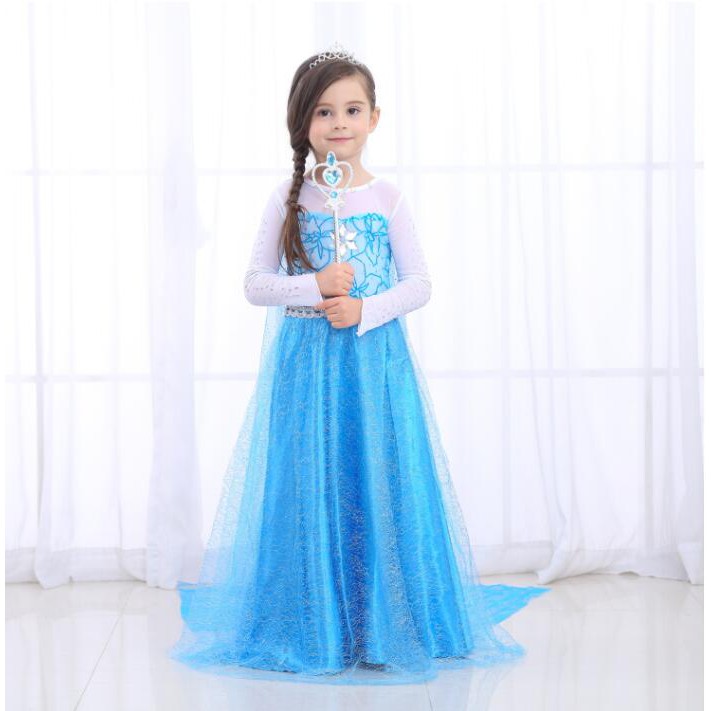 Đầm Công Chúa Elsa Hóa Trang Giáng Sinh/ Sinh Nhật/ Halloween XH281 110-150cm