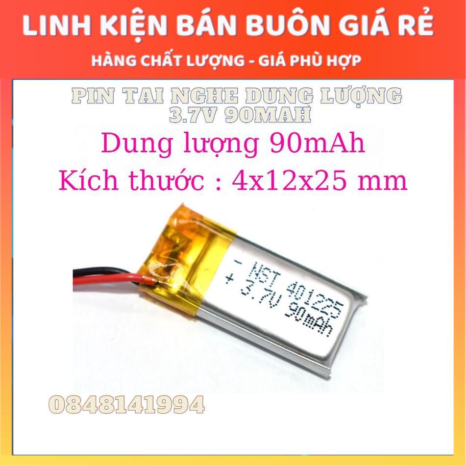 Pin Li-Po Lithium 3.7V Dung Lương Từ 40-1600mAh dành cho Tai nghe - Loa - Camera hành trình