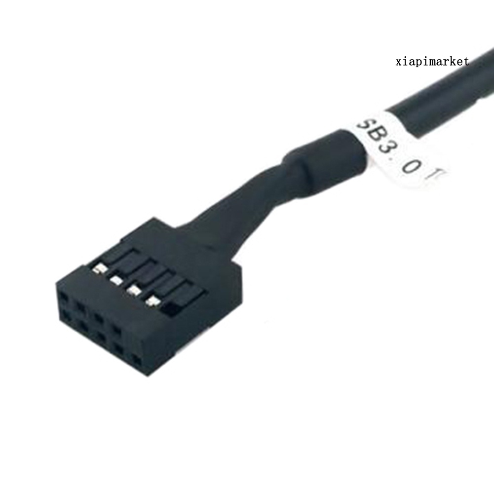 LOP_PC USB 2.0 9Pin Male to Motherboard 3.0 20Pin Female Adapter Cable Converter