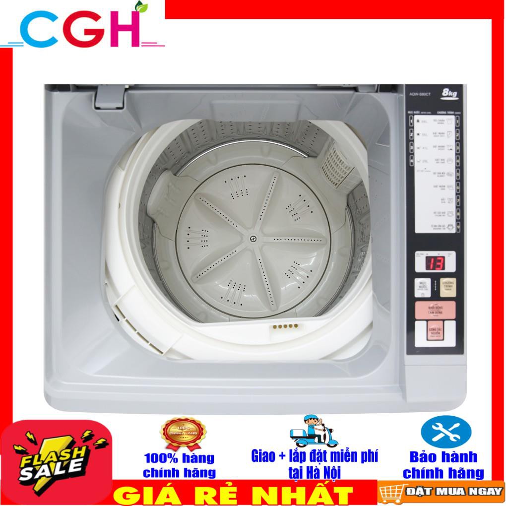 Máy giặt Aqua 8 Kg AQW-S80CT (Miễn phí vận chuyển tại hà nội)