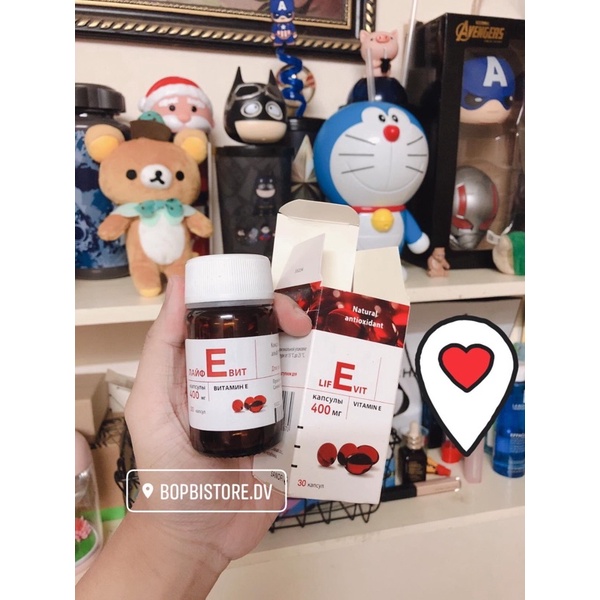 Hàng xách tay - Vitamin E đỏ của Nga ( lọ nhựa ) | Thế Giới Skin Care