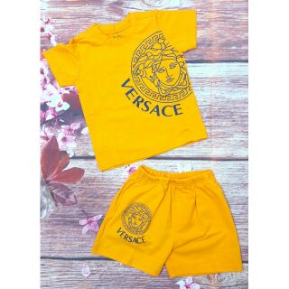 (8-16kg) Bộ versace Bé trai (màu cam)