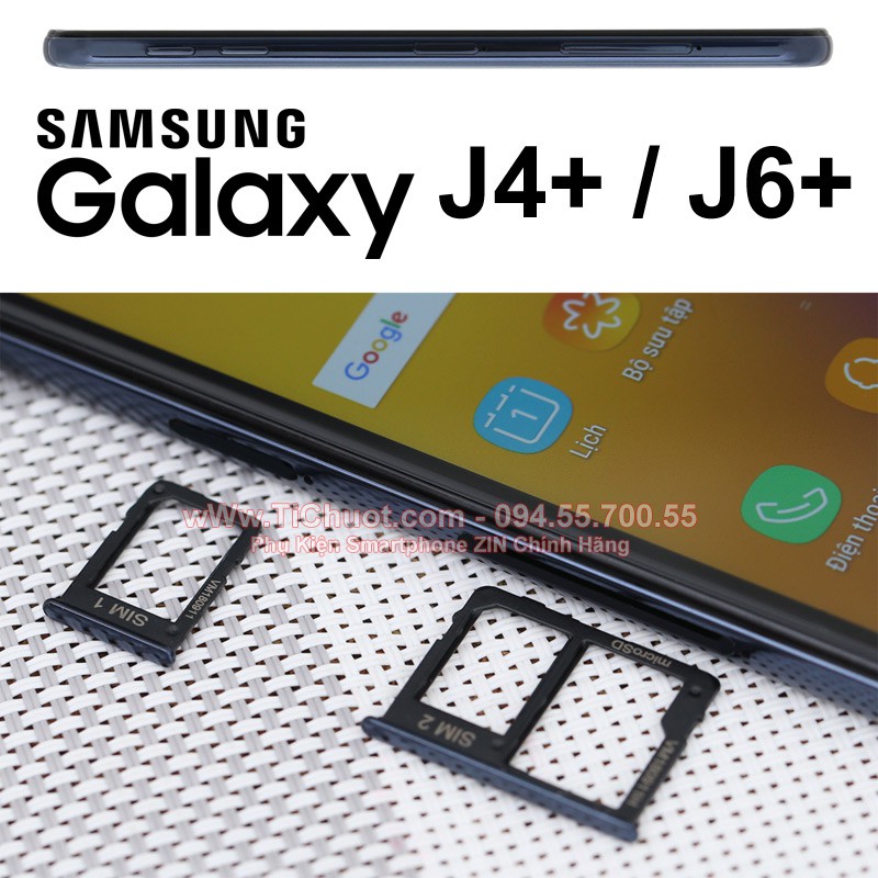 [Chính Hãng] Khay sim Samsung J4 Plus/ J6 Plus ZIN