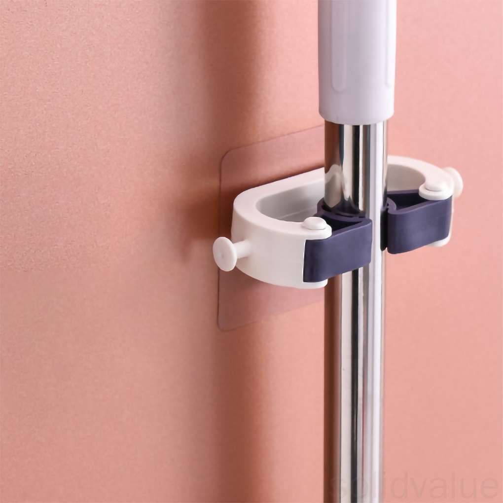 Móc Treo Cây Lau Nhà Gắn Tường Bằng Nhựa Không Cần Khoan Lỗ Tiện Dụng 1 Cái