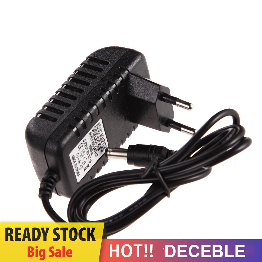 Deceble AC 100-240V Converter Adapter DC 5.5 x 2.5MM 6V 1A 1000mA Charger EU Plug 