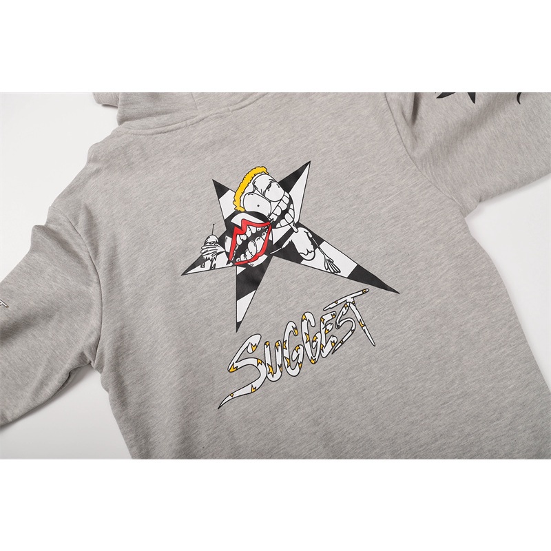 Hàng Có Sẵn Áo Hoodie Thể Thao Cotton Tay Dài In Họa Tiết Graffiti Trái Tim Cho Cặp Đôi Unisex