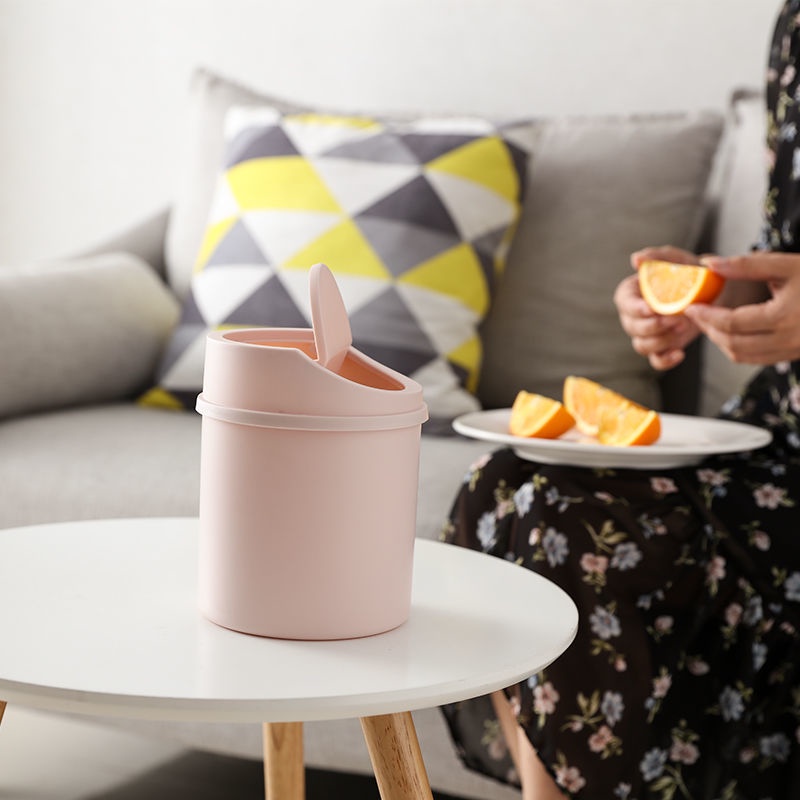 Thùng Đựng Rác Mini Chống Rơi Thời Trang Dành Cho Phòng Tắm / Văn Phòng
