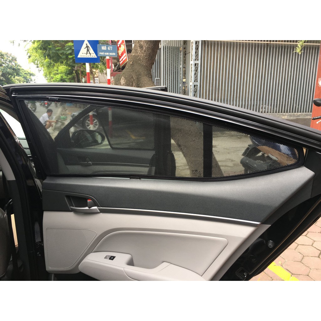 Rèm che nắng theo xe Hyundai Elantra 2006- 2012,2013-2015,2016-2021,2022-2023 Bộ 4 tấm dính nam châm hàng loại 1