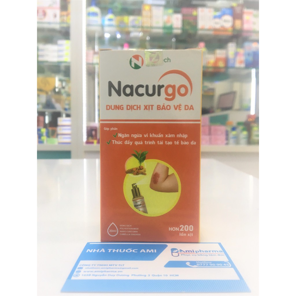 Nacurgo- Băng vết thương dạng xịt - Amipharma