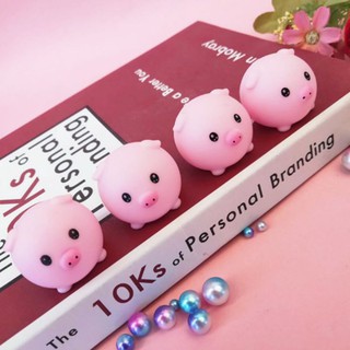 Đồ chơi đàn hồi hình chú heo tròn siêu dễ thương