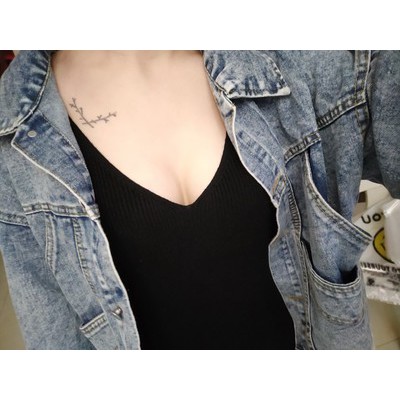 Váy len tăm 2 dây dáng dài xẻ vạt dưới giá siêu rẻ