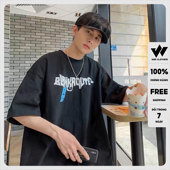 Áo thun tay lỡ unisex form rộng WIIS 175 phông rộng nam nữ phong cách oversize ulzzang
