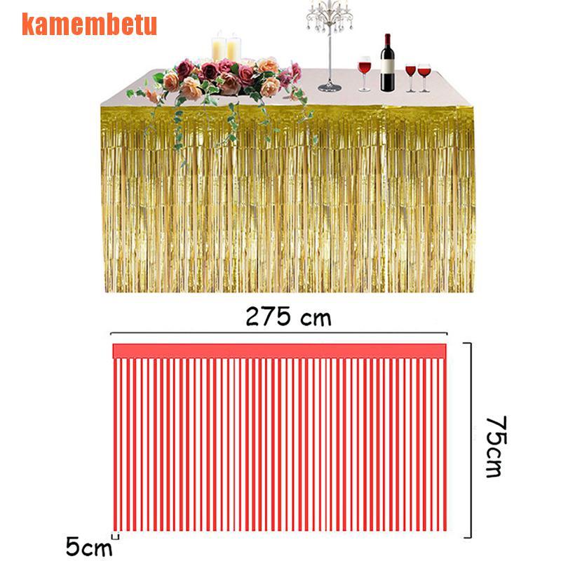 Khăn Trải Bàn Kim Tuyến 275x75cm Trang Trí Tiệc