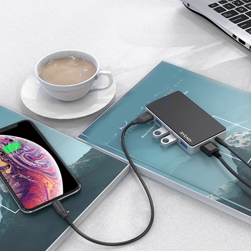 Bộ Chia 7 Cổng Usb 3.0 Byeasy Uh-74 | BigBuy360 - bigbuy360.vn