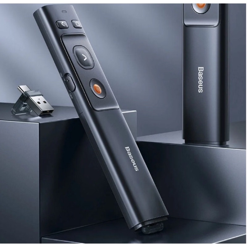 ✅BÚT LED TRÌNH CHIẾU BASEUS Orange Dot Wireless Presenter Reddot Winner 2020 -Hàng Chính Hãng