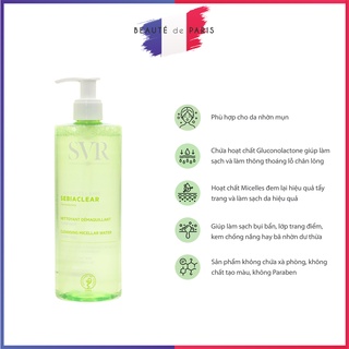 Nước Tẩy Trang SVR Sebiaclear Eau Micellaire 400ml (chai)