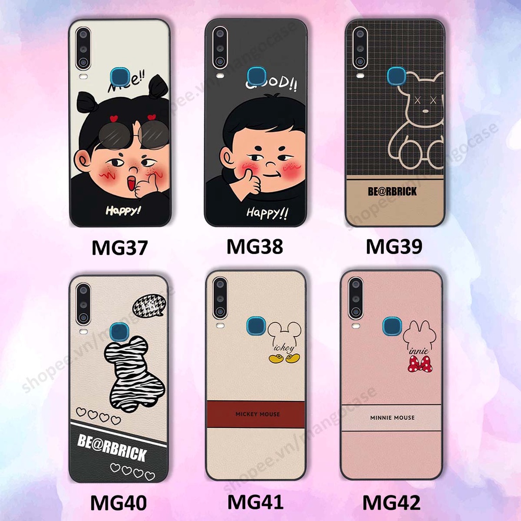 Ốp lưng Vivo U10 / Y12 / Y15 / Y17 in hình happy nice, bé gấu đáng yêu