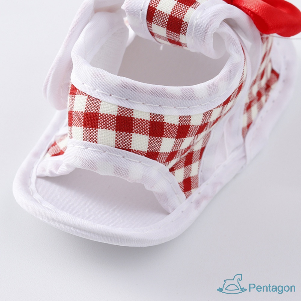 Xăng đan Cotton Chống Trượt Đính Hoa Dễ Thương Dành Cho Bé Gái 0-12 Tháng Tuổi