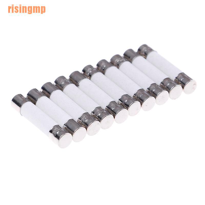 Bộ 10 Cầu Chì Sứ 20A 250V 6x30mm Cho Lò Vi Sóng