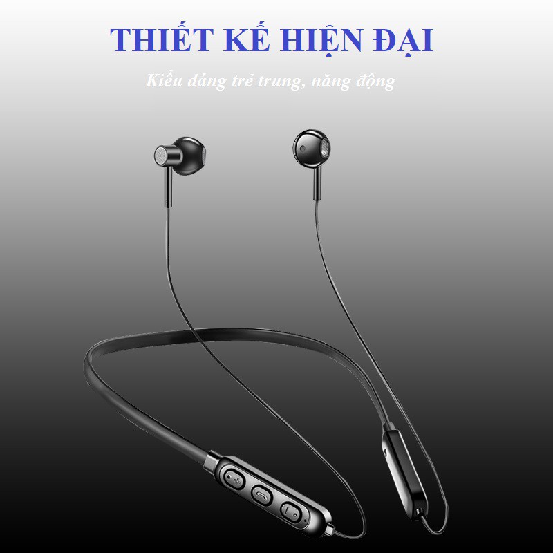 Tai nghe bluetooth không dây 5.0 Pin Siêu Lâu Thể thao Có mic sử dụng đầy đủ chức năng nghe gọi đàm thoại chơi game