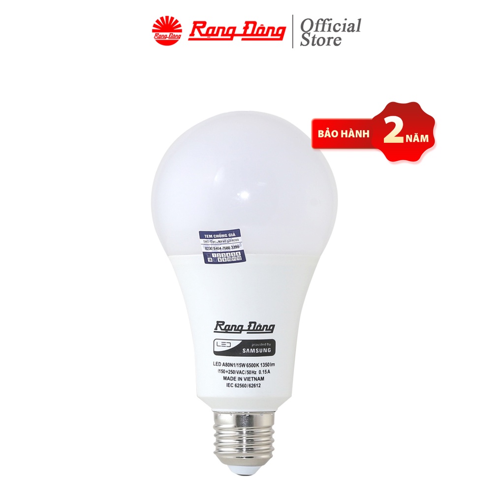 Bóng đèn LED BULB tròn 3W/5W/7W/9W Rạng Đông