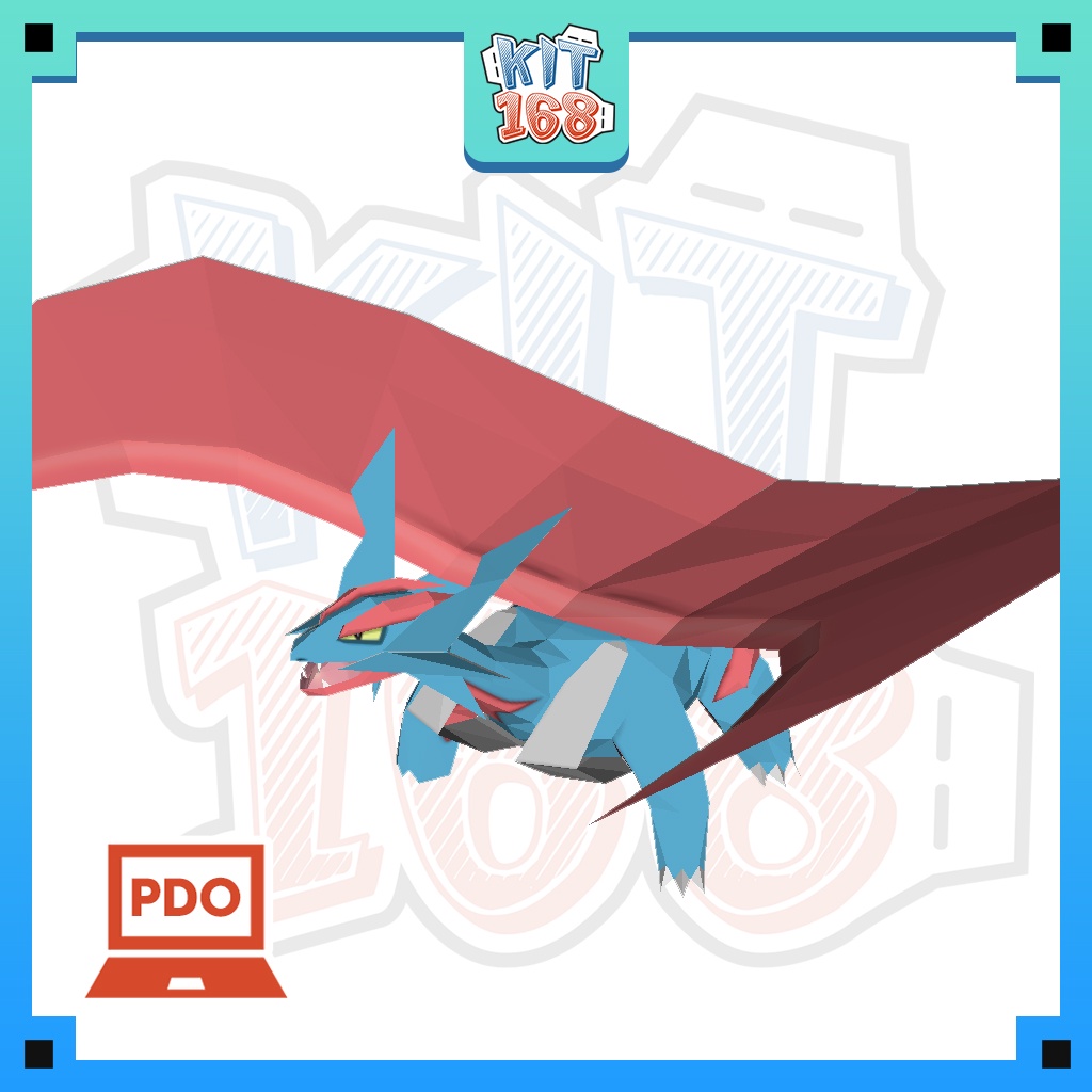 Mô hình giấy Pokemon Mega Salamence