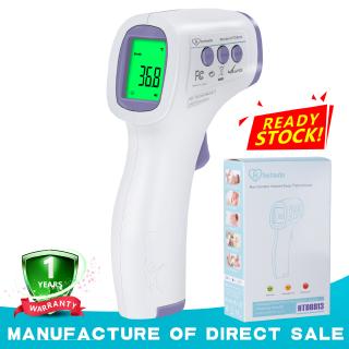 Nhiệt kế hồng ngoại kỹ thuật số đo trán nhanh không tiếp xúc với 3 màu đèn chỉ báo