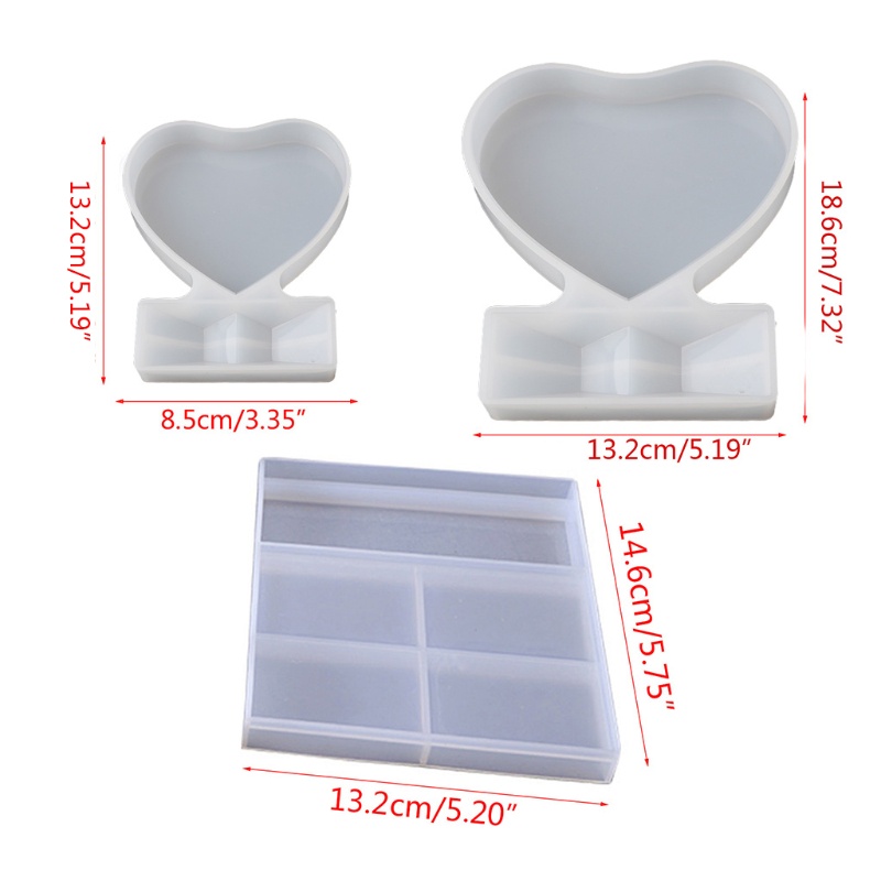 Khuôn Silicone Làm Bánh Hình Vuông / Trái Tim