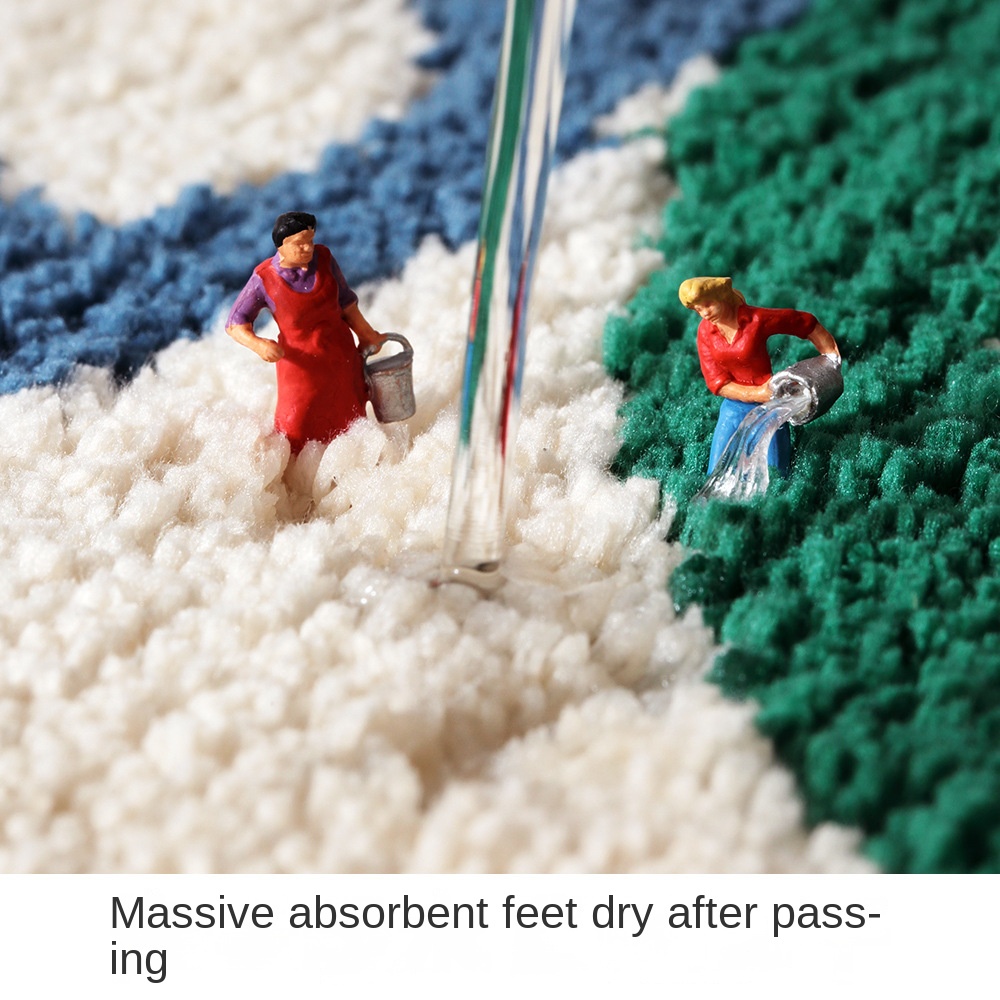 Thảm Chùi Chân Chống Trượt Thấm Hút Tốt Thiết Kế Đơn Giản Hiện Đại