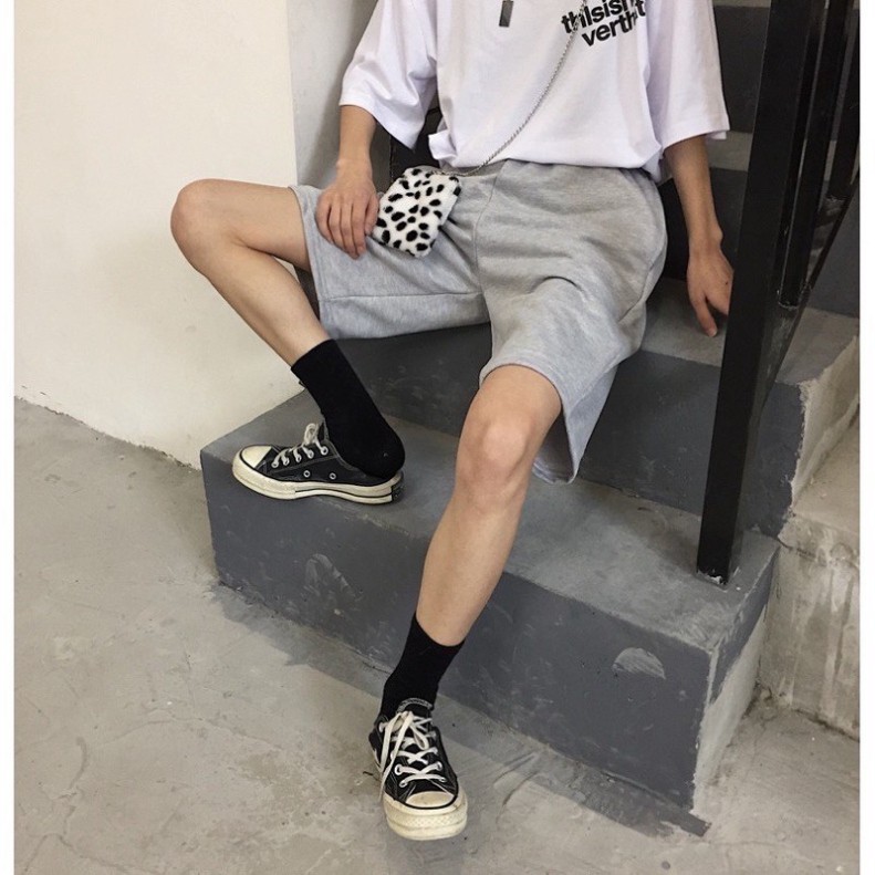 Quần đùi / Quần short trơn unisex - basic trơn dưới 62kg_TopOneStore | BigBuy360 - bigbuy360.vn