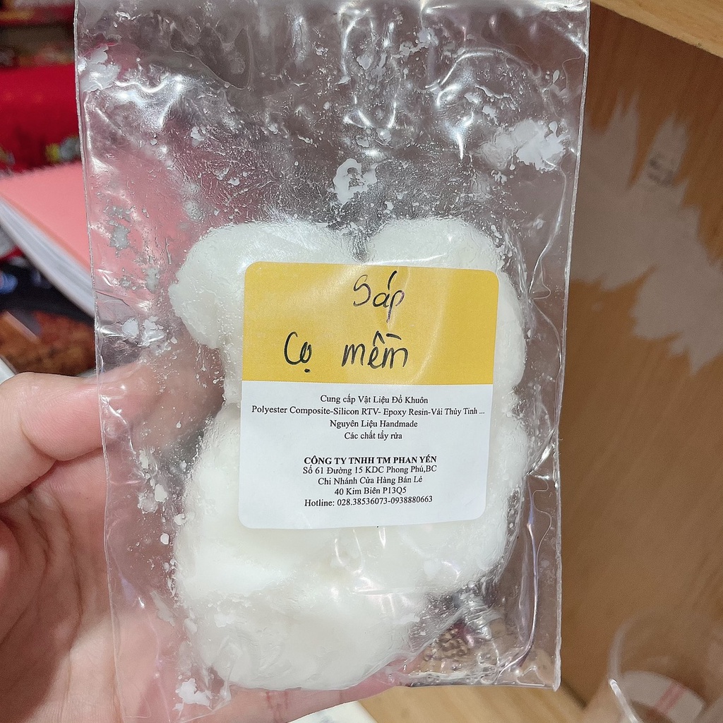 Sáp Cọ Mềm(Palm Wax)(nguyên liệu Handmade)[tặng kèm tim bấc]