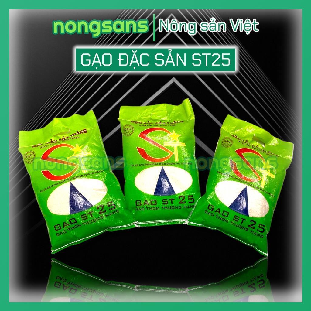 Gạo ST25 𝐁𝐀𝐎 𝟓𝐊𝐆 Đặc sản Sóc Trăng thơm ngon cao cấp