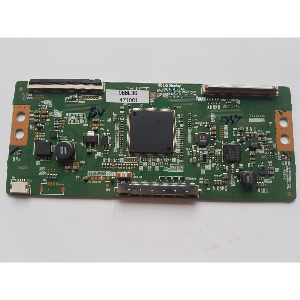TCON: LG, 43UH610T, 49UH610T, 43UH617T, 49UH617T, 43uh610, 43uh617, TCL 43Z2, Mã:6870C-0584B, V16 43, 49 UHD TM120 V1.0,