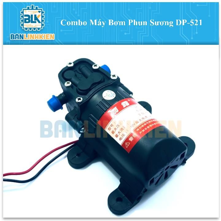 Máy Bơm Phun Sương DC12V 521 Máy Bơm Ap Siêu Khỏe