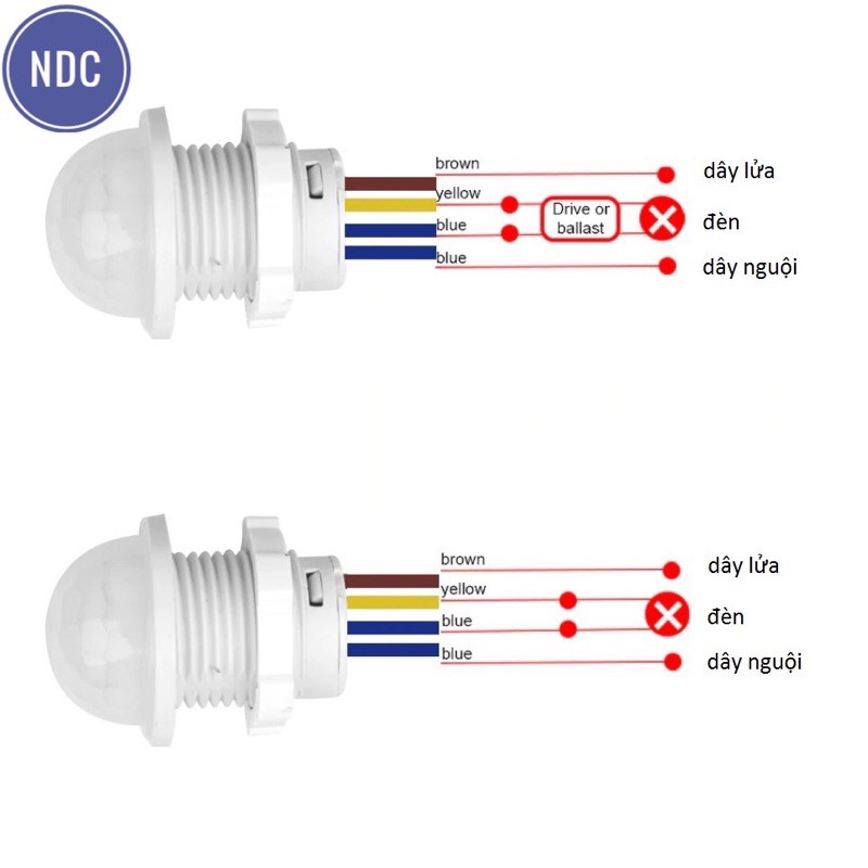 Công Tắc Cảm Biến Chuyển Động Hồng Ngoại (Loại 1) Tuỳ Chỉnh/Cố Định