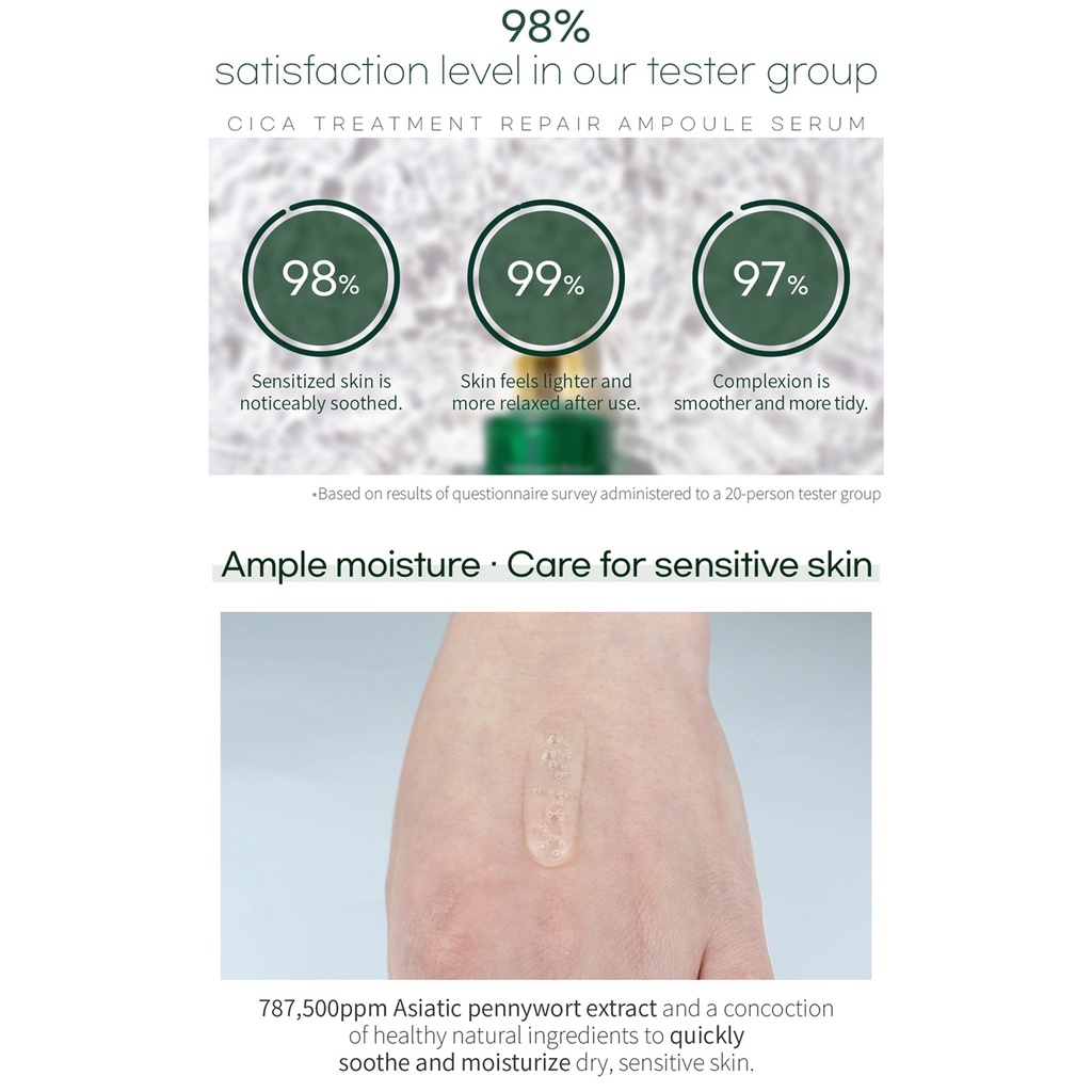 Bộ huyết thanh serum Cica và con lăn Wellderma v-line mini Cica Beauty Care Serum & Roller Set