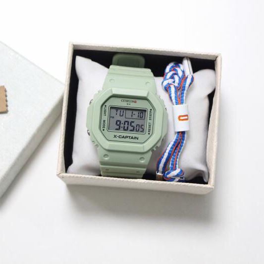 ĐỒNG HỒ THỂ THAO NAM NỮ X-CAPTAIN D377C ĐIỆN TỬ MẶT VUÔNG SIÊU ĐẸP