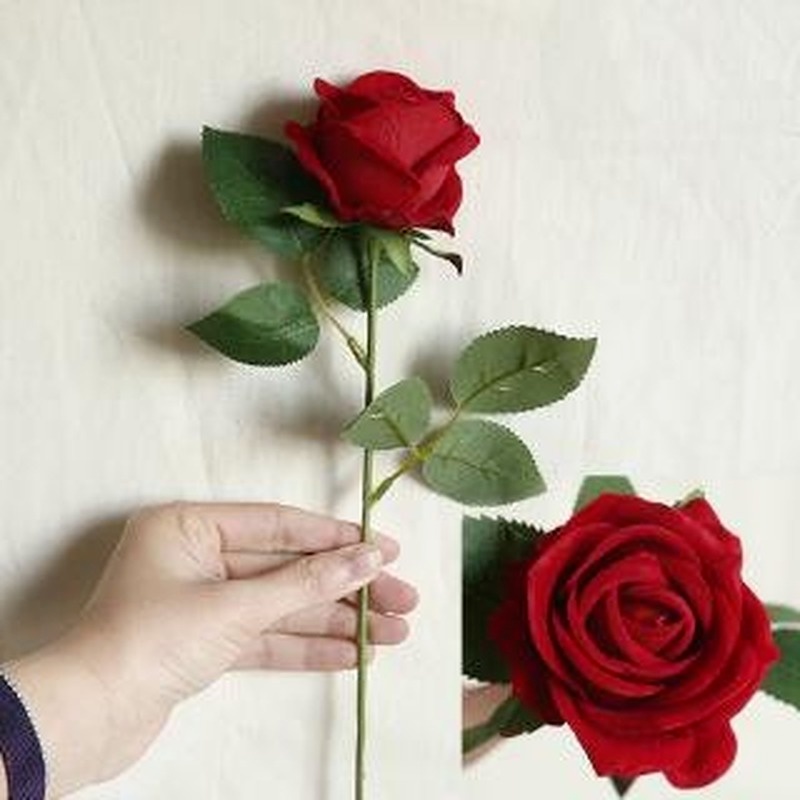 Hoa Hồng Giả Bằng Lụa Dùng Trang Trí Tiệc Cưới/Valentine